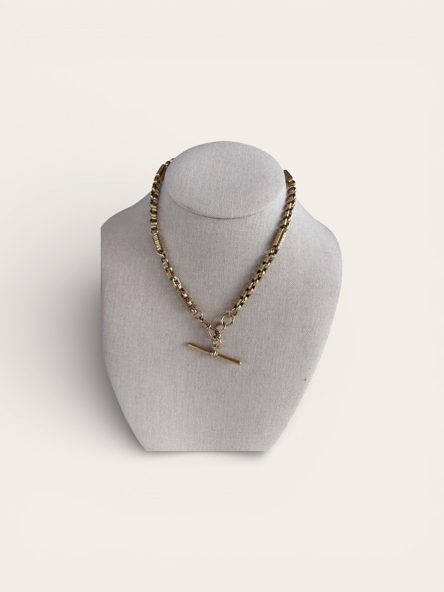 Mixed Gold Link Watch Chain Necklace