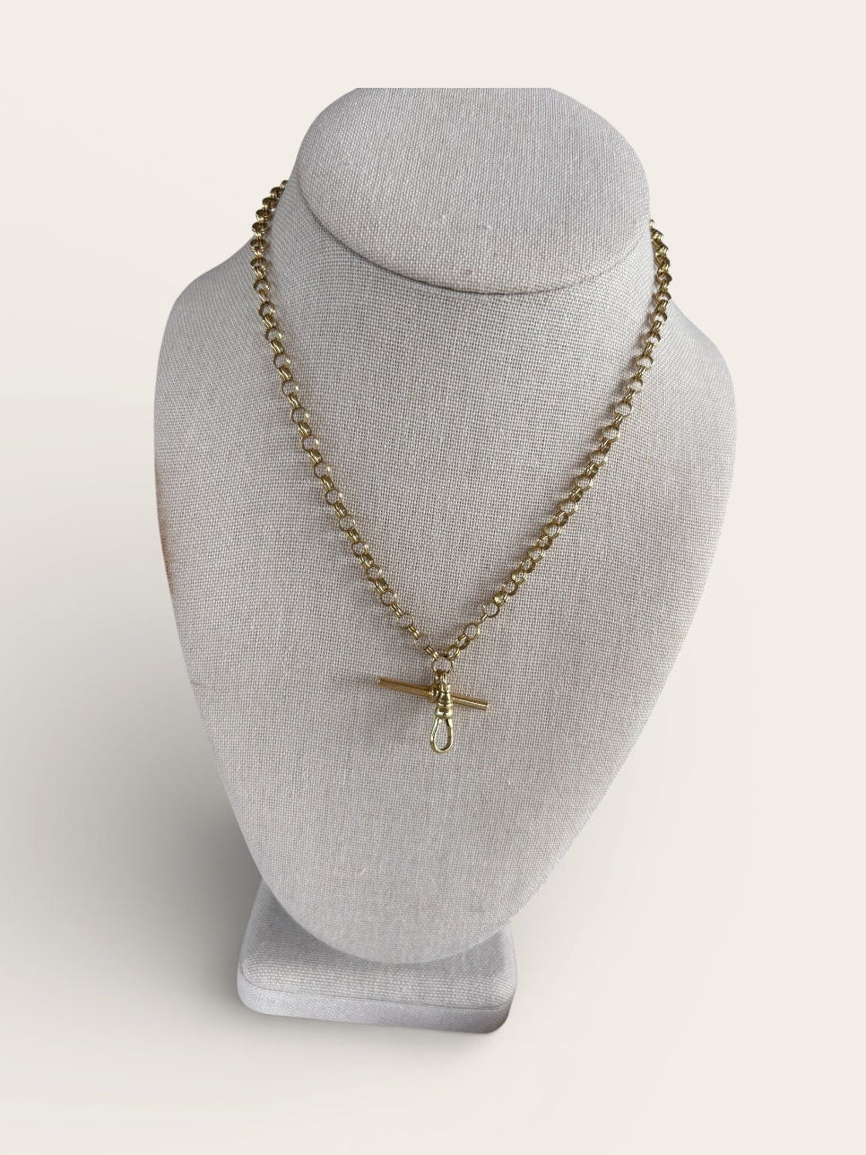 Double Ring Vintage Watch Chain Necklace