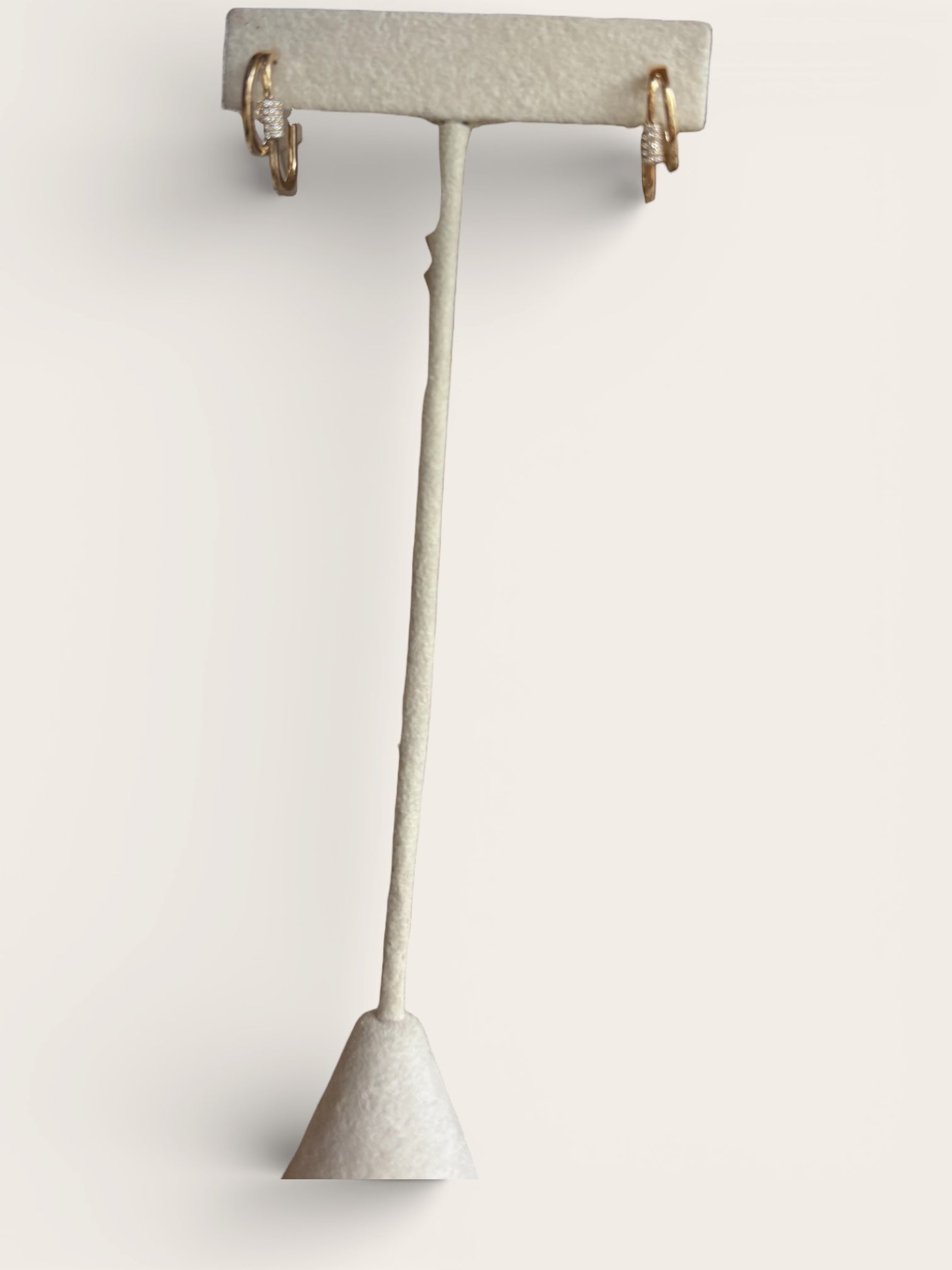 Carabiner Clasp Double Hoop Earrings