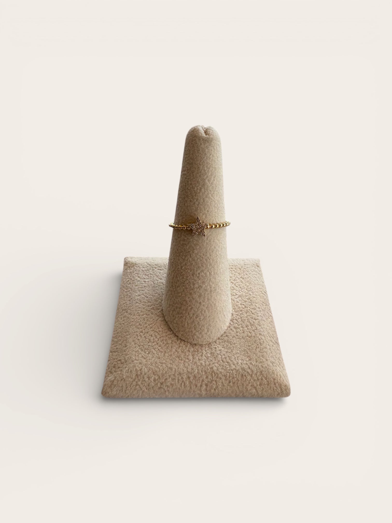 Pave Star Bubble Band Ring