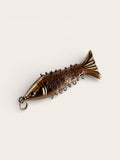 Articulated fish rose gold